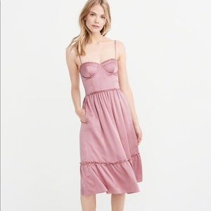 Abercrombie and Fitch silk pink dress